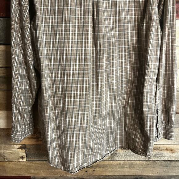Columbia‎ Brown Plaid Button Down Shirt Size XL - Picture 6 of 10